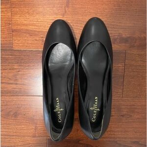 High heels- 2.5 inches. Black Cole Haan Nike Air